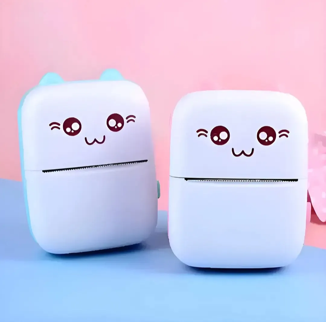Portable Thermal Printer Bluetooth Mini Cat Pocket Printer (PINK)