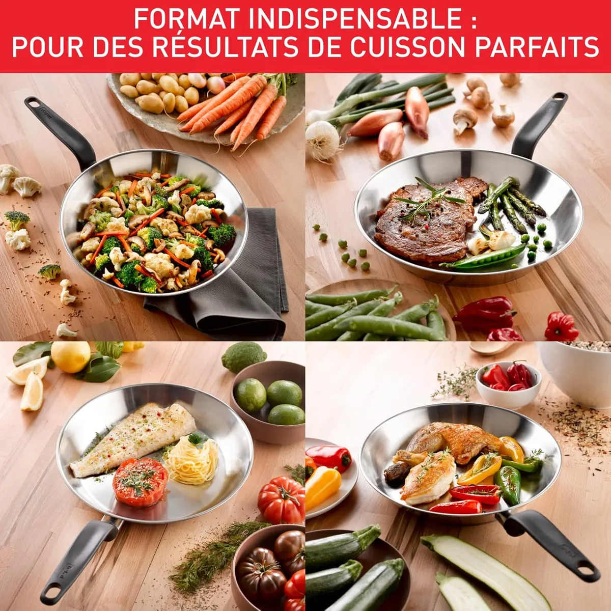 Poêle Inox 28cm Primary-E3080604
