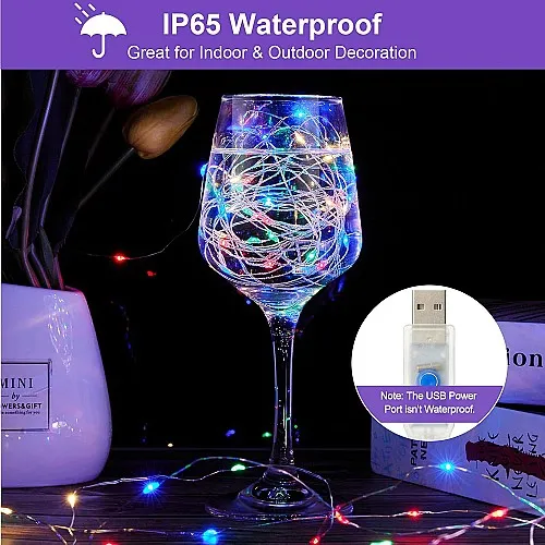 Guirlande Lumineuse USB Multicolore 100 LED -10Metres