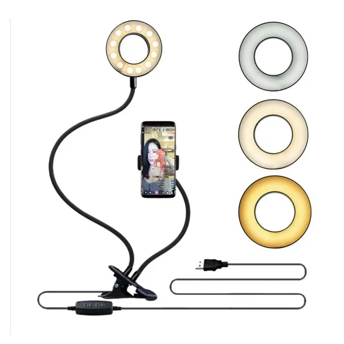 Ring Light Selfi Support Flexible DeTelephone Anneau lumineux LED