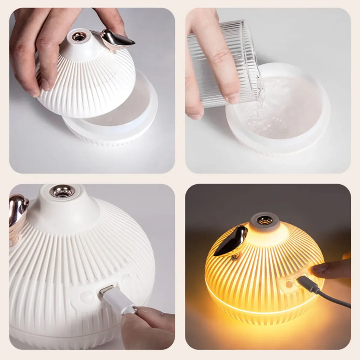 Mini Humidificateur d’Air Silencieux – 300ml