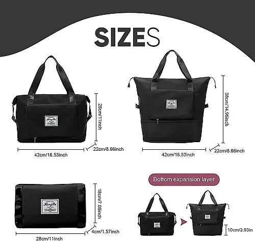 Sac de voyage pliable de grande capacité Sac fourre-tout